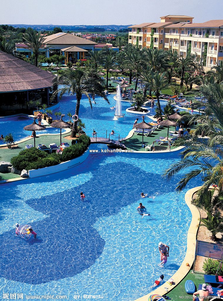 “佛山柯翰游泳池水波纹拼花，”